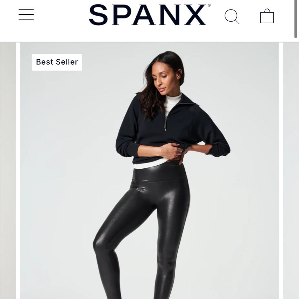 Spanx Faux Leather Leggings